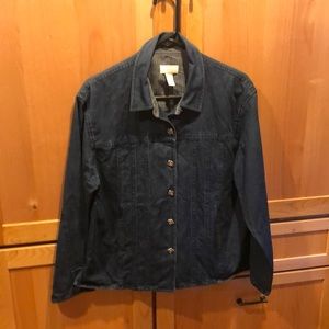 Jean jacket.  Size M, dark blue.   From Jill